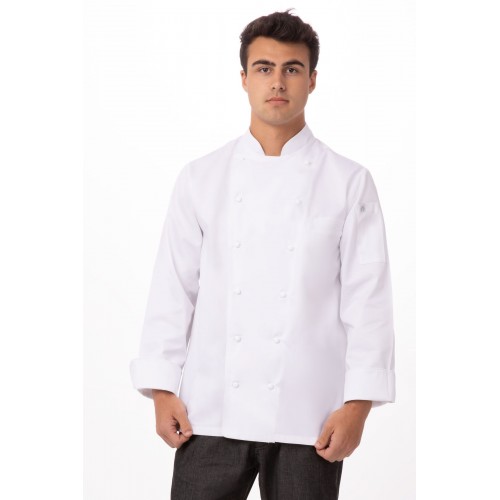 MONZA EXECUTIVE CHEF COAT - SE52WHTS -Chef Works